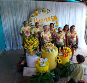 Salomão, Silas, Dona Biana, Marli, Ester, Sandra e Elisa.